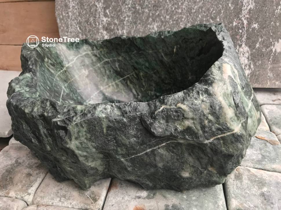 Раковина из натурального камня змеевик ST-601